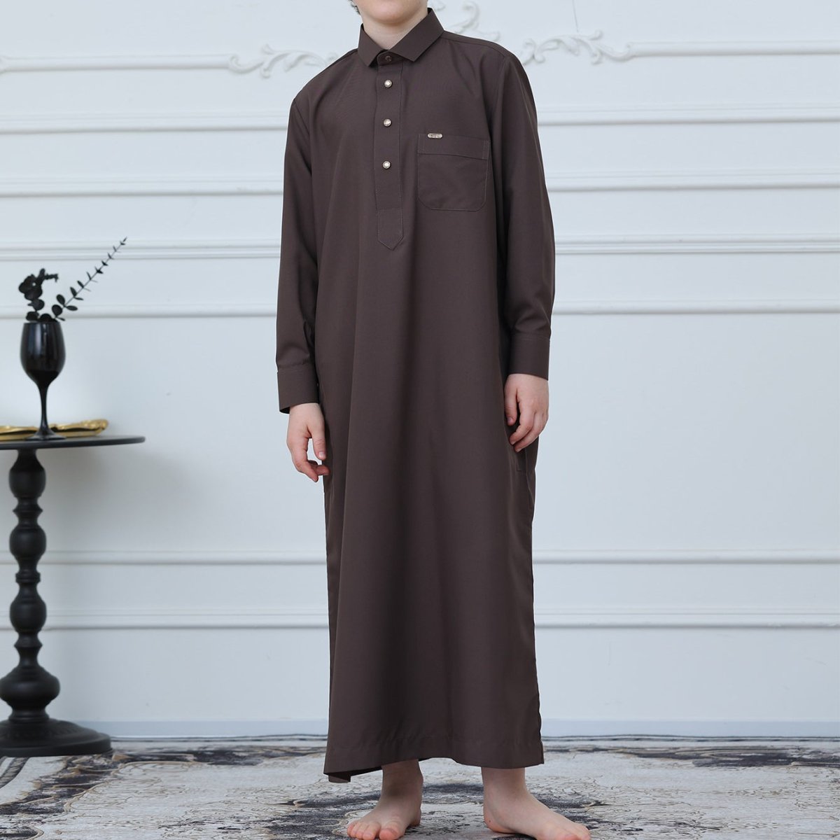 Boys Button - Front Thobe(MKB011) - Mariam's Collection