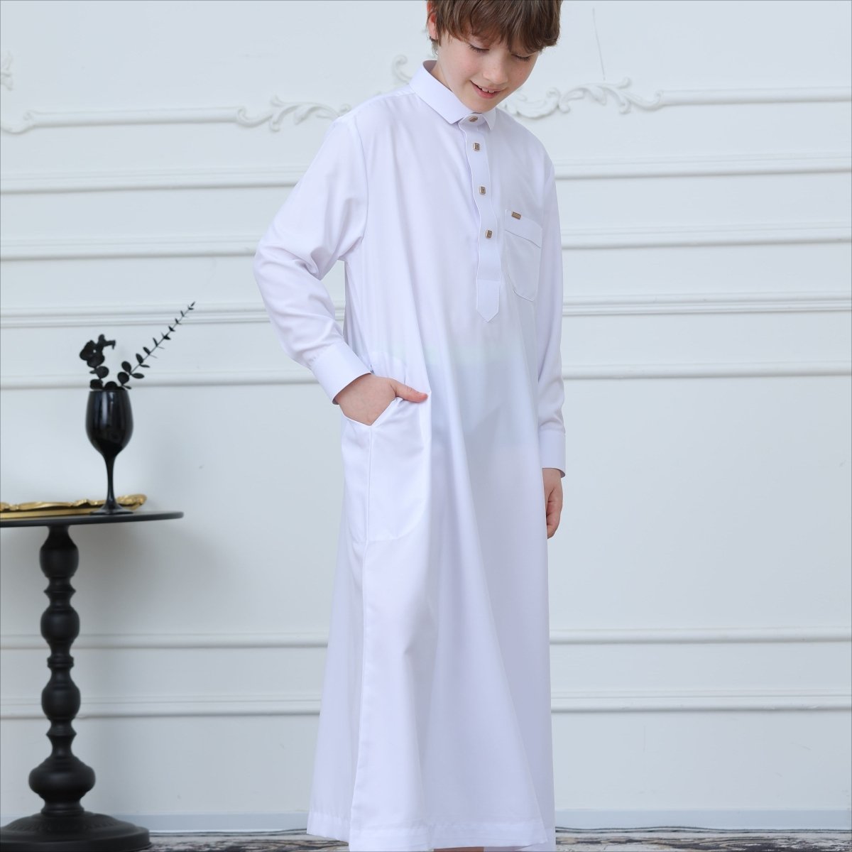 Boys Button - Front Thobe(MKB011) - Mariam's Collection