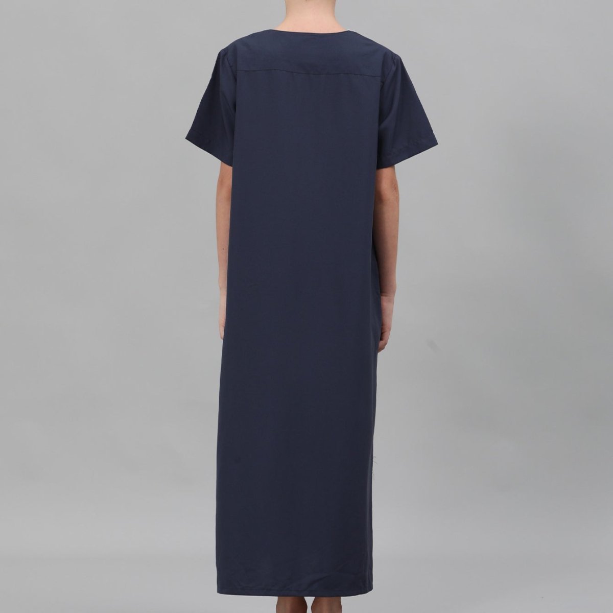 Boys' Embroidered Thobe with Ornate Neckline(MKB036) - Mariam's Collection