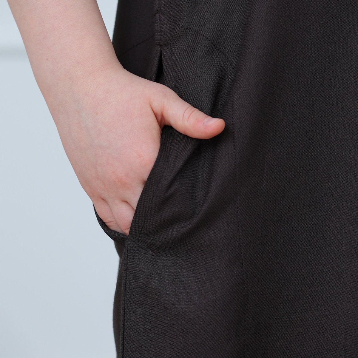 Boys' Embroidered Thobe with Pockets(MKB023) - Mariam's Collection