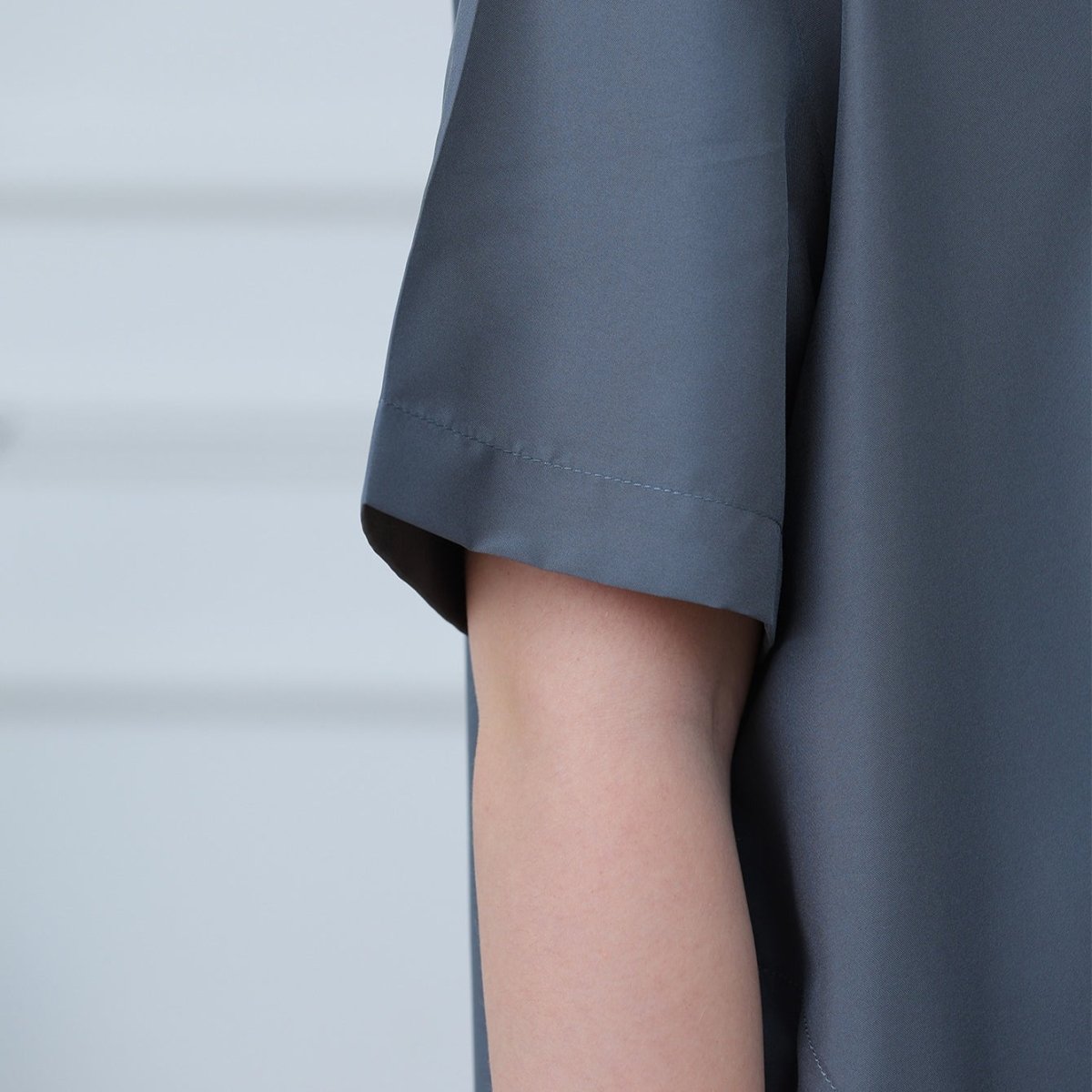 Boys' Embroidered Thobe with Side Pockets(MKB029) - Mariam's Collection