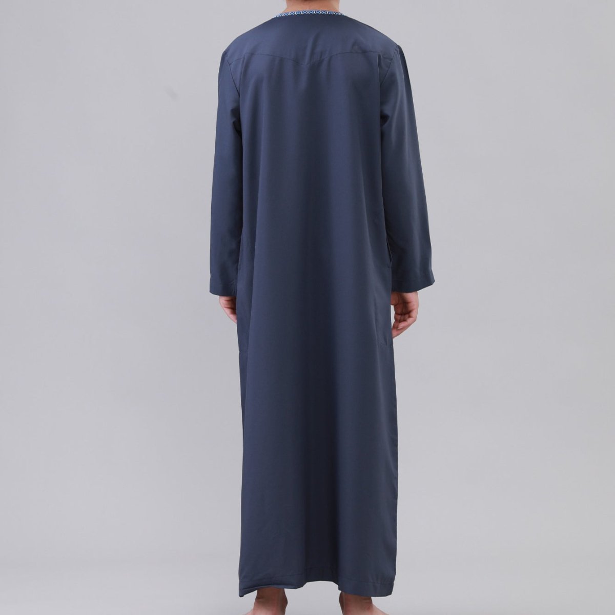 Boys Embroidered Thobe with Tassel Detail(MKB016) - Mariam's Collection