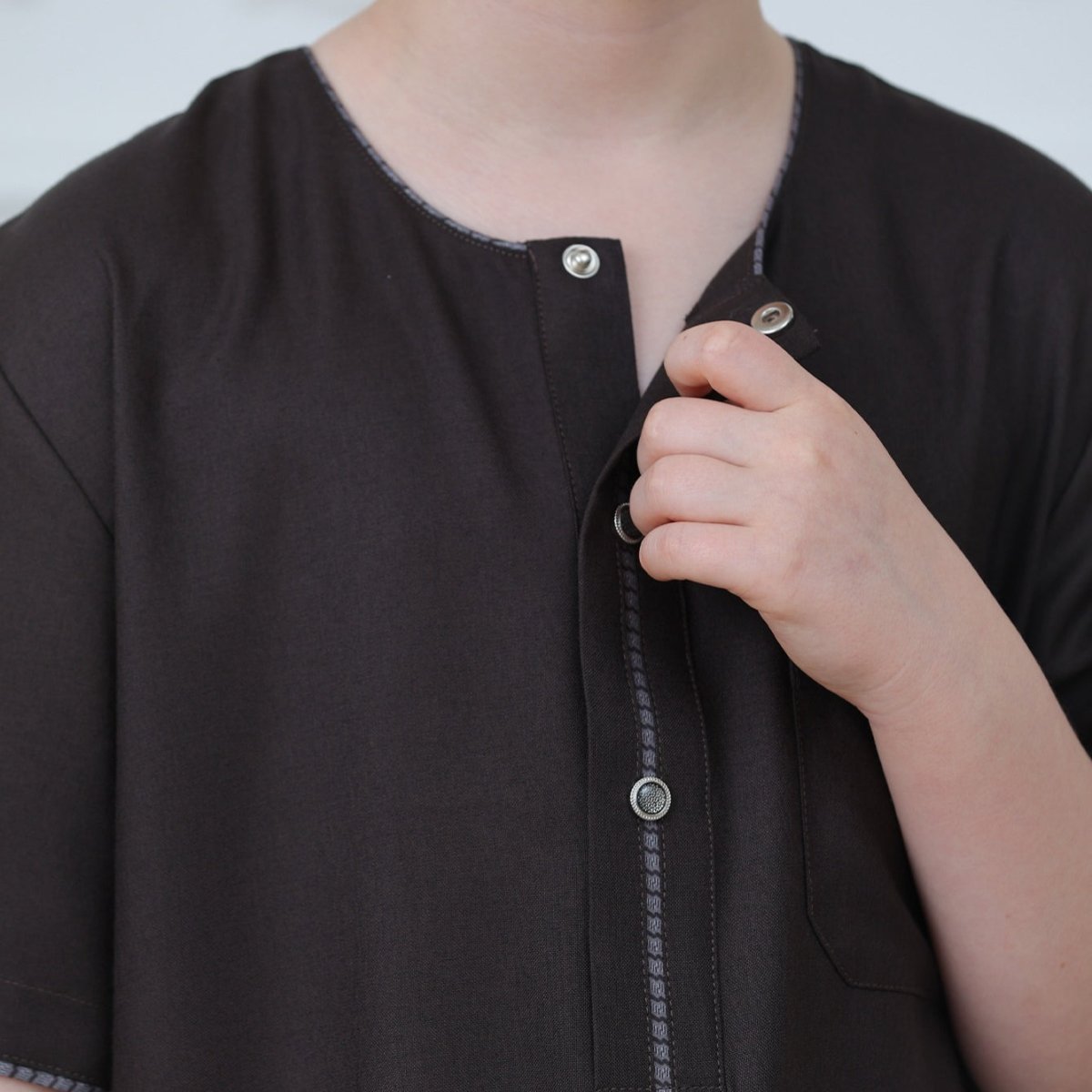 Boys' Embroidered Thobe(MKB032) - Mariam's Collection