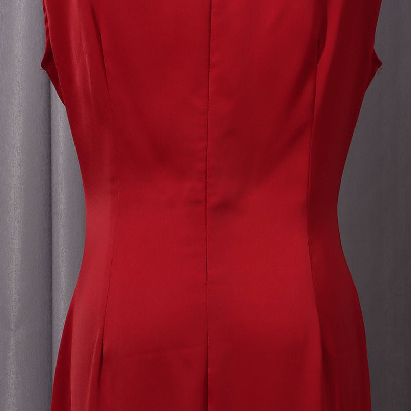 Cape Overlay Dress with Detachable Shawl(MS308) - Mariam's Collection