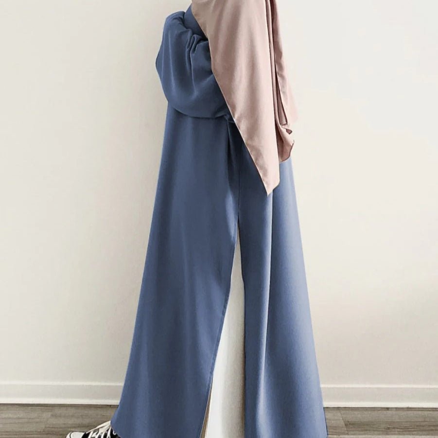 Casual Fashion Slit Abaya (MA063) - Mariam's Collection