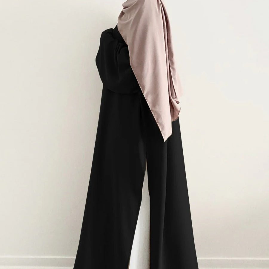 Casual Fashion Slit Abaya (MA063) - Mariam's Collection