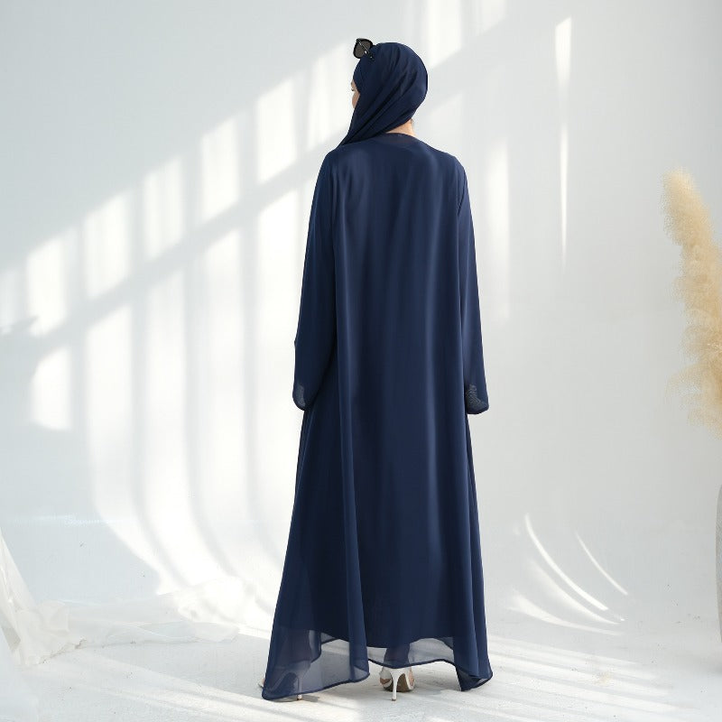 Premium Chiffon 3-Piece Set Abaya(MOA231)