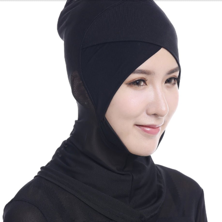 Cotton Cross Undercap Hijab (MH035) - Mariam's Collection