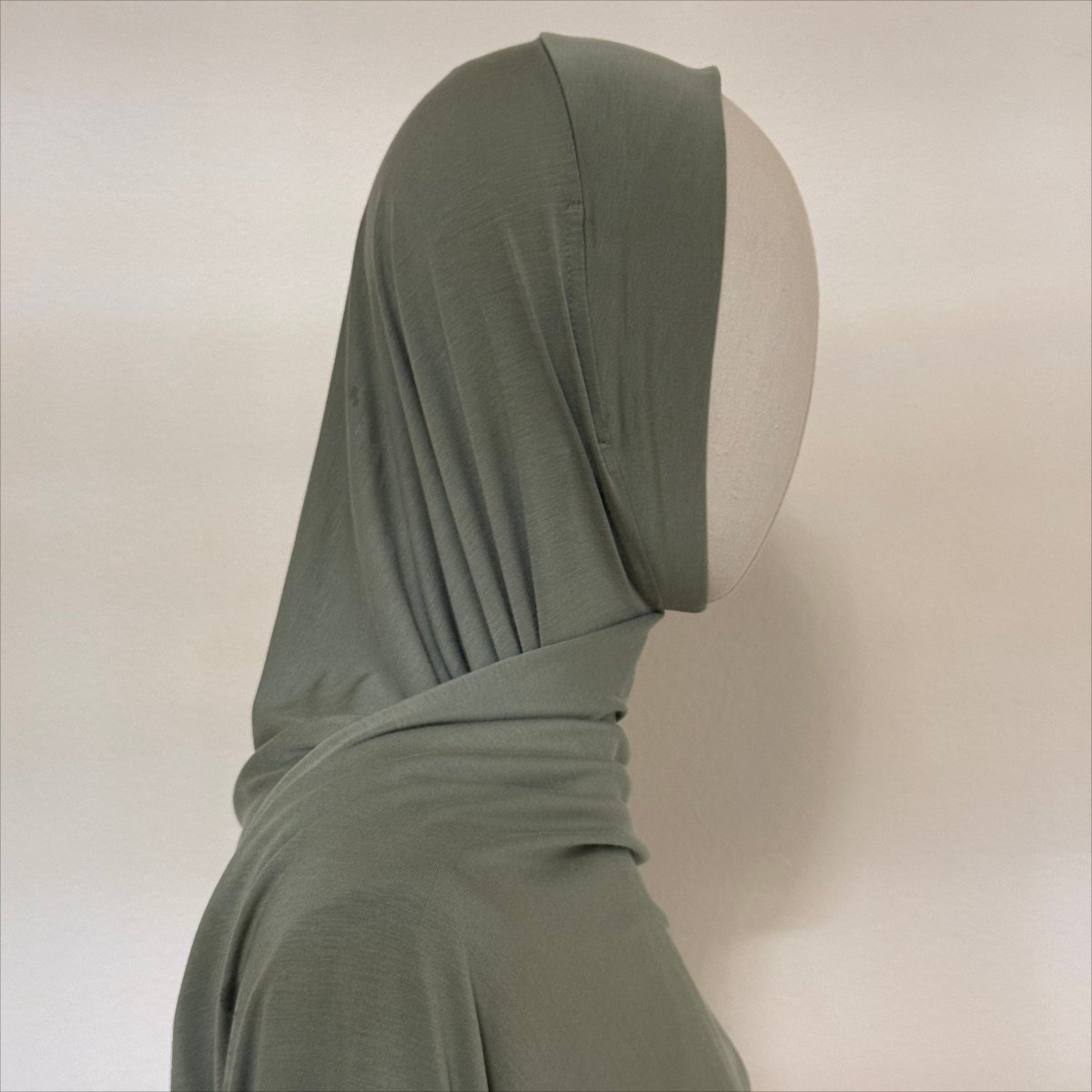 Cotton Modal Long Tail Hijab – Non-Slip, Breathable Instant Hijab (MH226) - Mariam's Collection