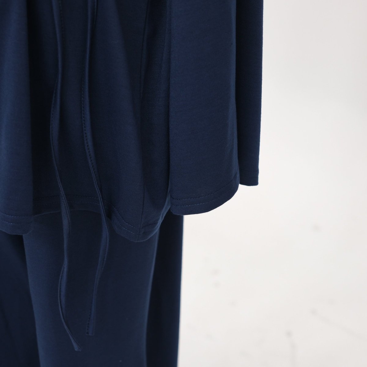 Cotton Two - Piece Set | Belted Tunic Top & Pants(MS279) - Mariam's Collection