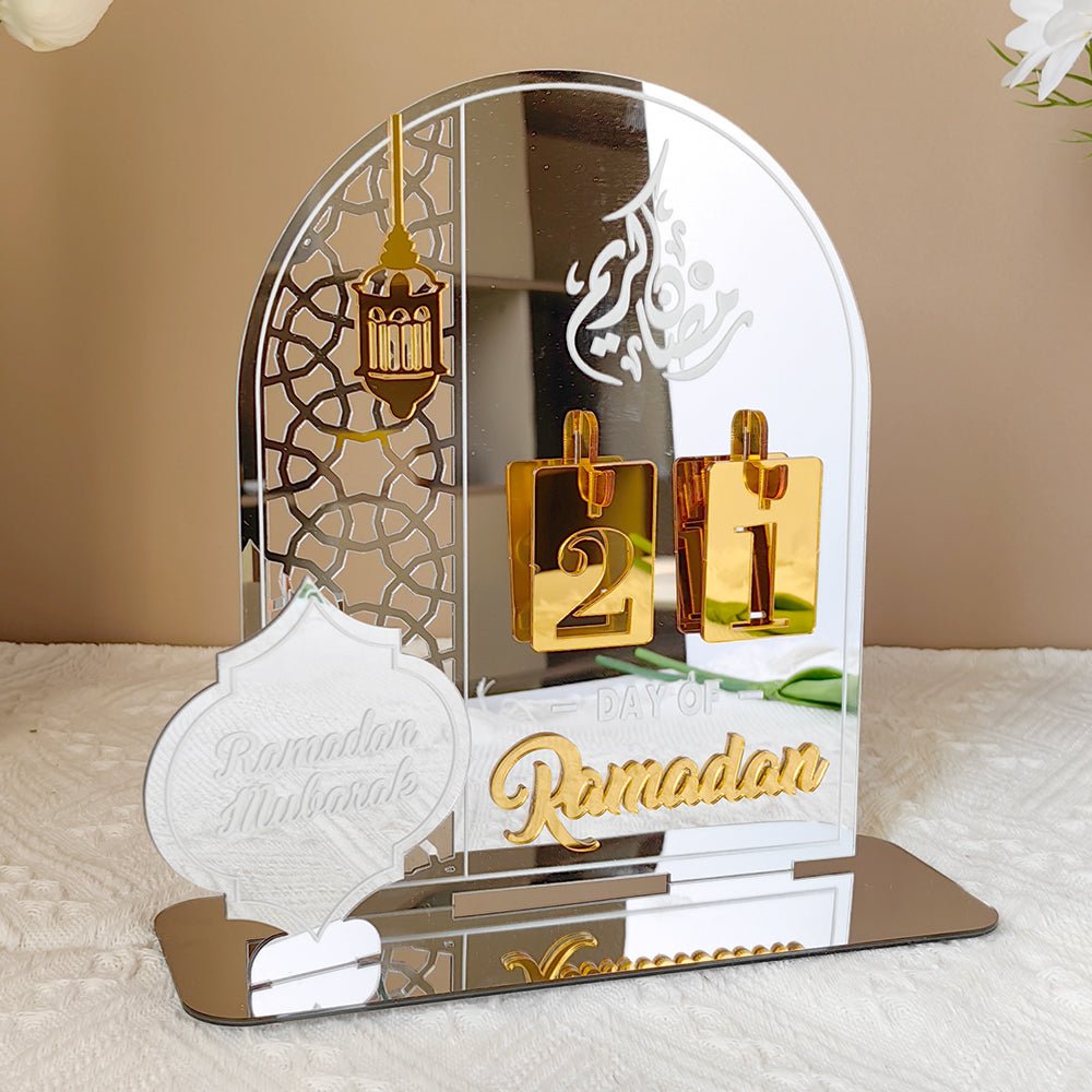 Creative Ramadan Countdown Acrylic Ornament (MAC381) - Mariam's Collection