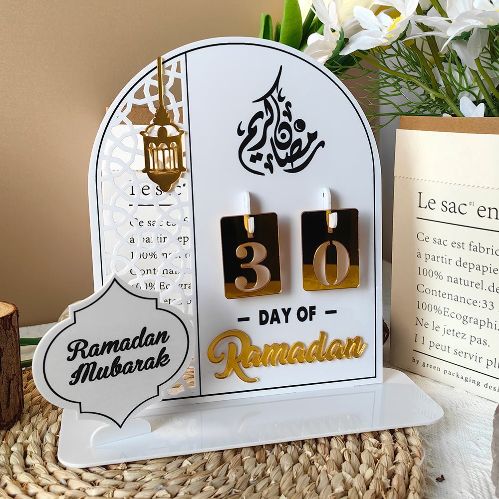 Creative Ramadan Countdown Acrylic Ornament (MAC381) - Mariam's Collection