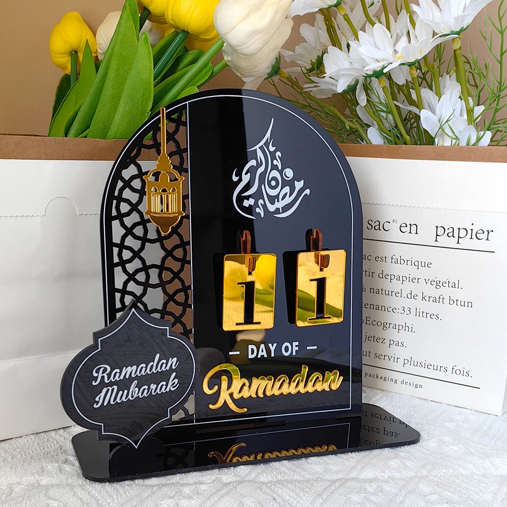 Creative Ramadan Countdown Acrylic Ornament (MAC381) - Mariam's Collection