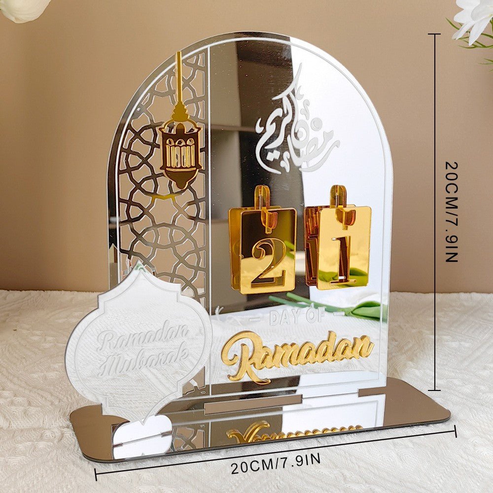 Creative Ramadan Countdown Acrylic Ornament (MAC381) - Mariam's Collection