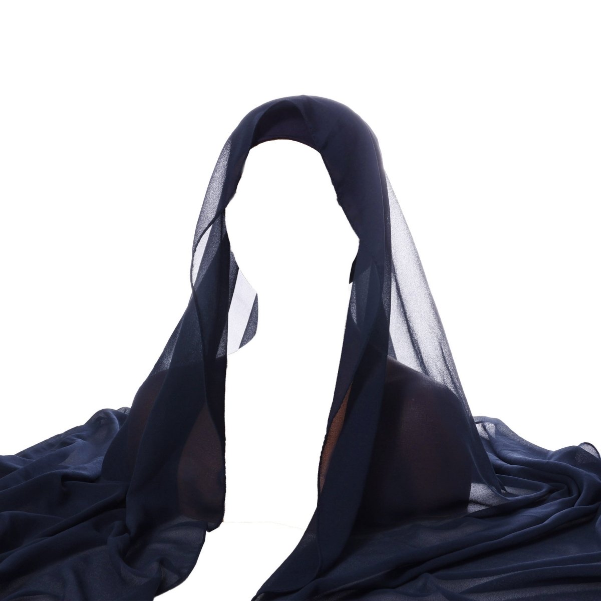 Crinkle Chiffon Hijab Set(MH210) - Mariam's Collection