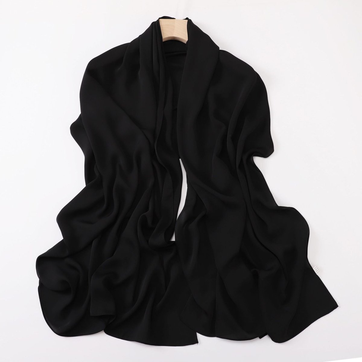 Crinkle - Resistant Long Hijab Silk - Like Hijab (MH154) - Mariam's Collection