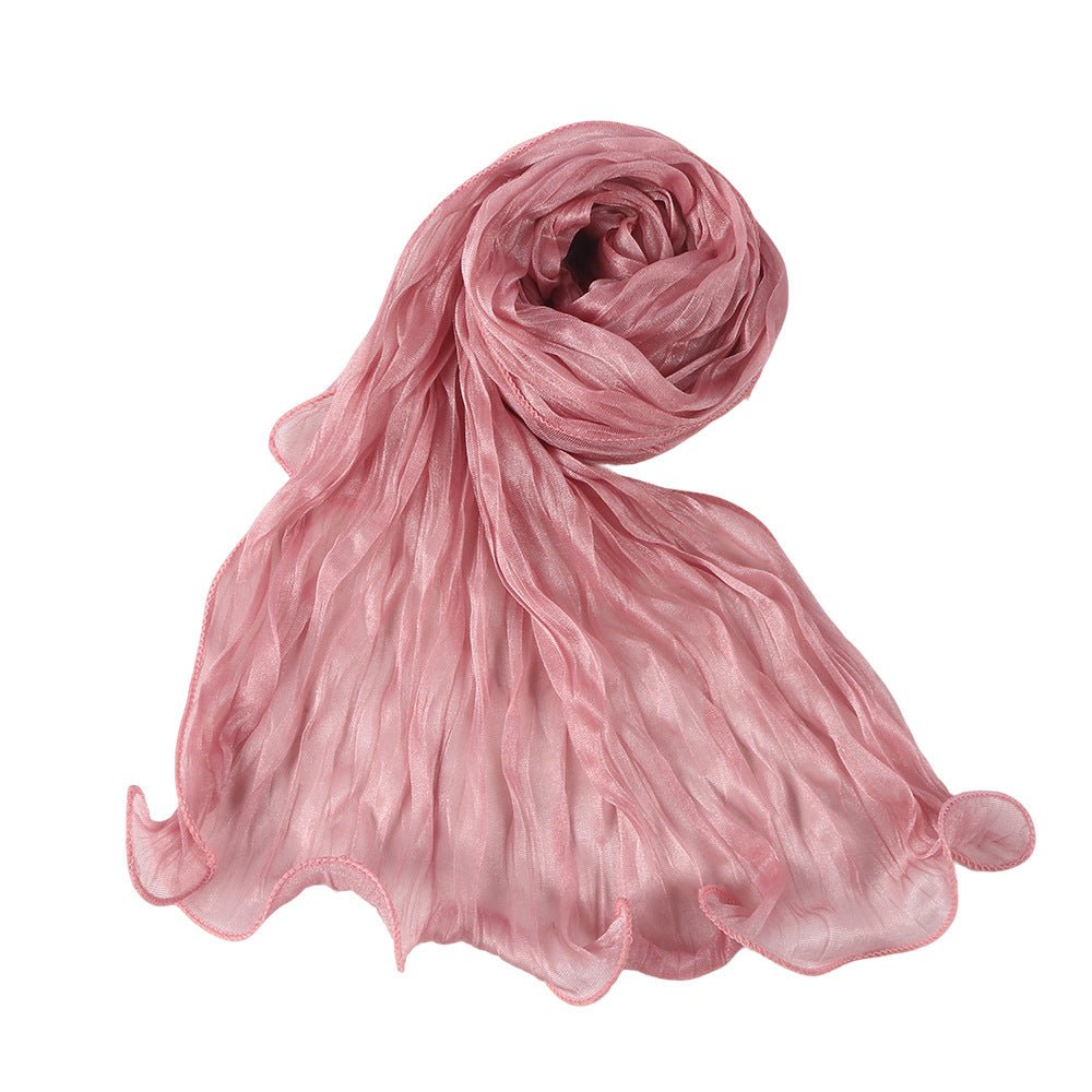 Crinkle Shimmer Hijab(MH228) - Mariam's Collection