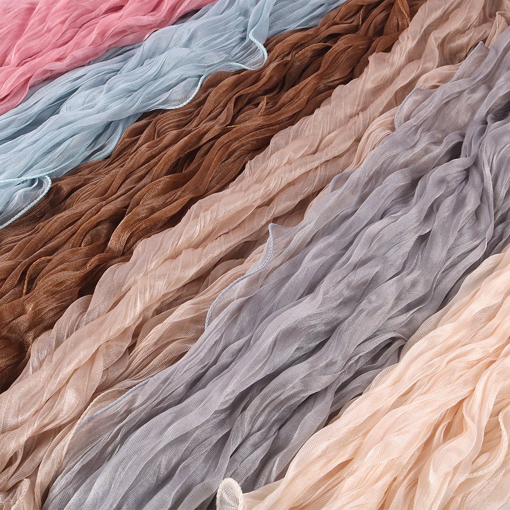 Crinkle Shimmer Hijab(MH228) - Mariam's Collection