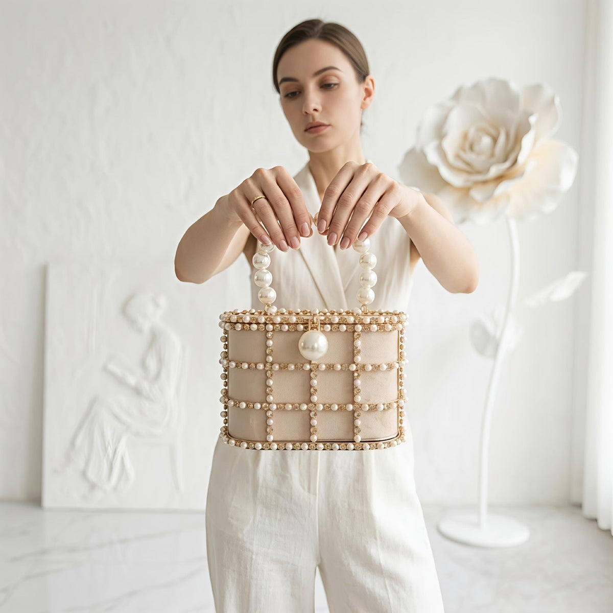 Crystal Birdcage Evening Bag(MAC485) - Mariam's Collection