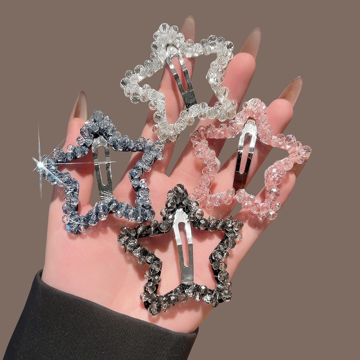 Cute Star & Heart Hair Barrettes（MAC458） - Mariam's Collection