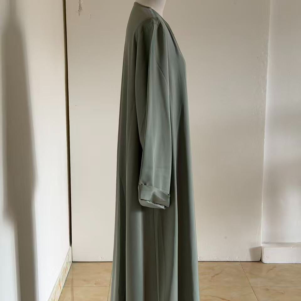Archive Piece Satin-Look Long Robe Three-Piece Set - MP068 (Size M Only)