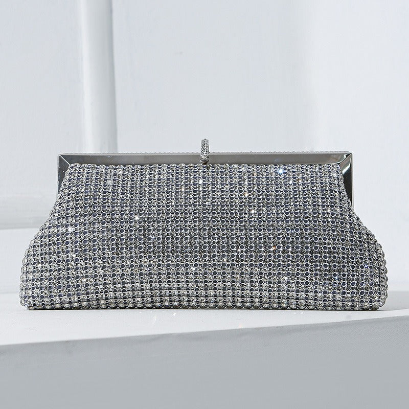 Handmade Rhinestone Crystal Evening Clutch Bag – Luxury Sparkling Party Handbag (MAC487)