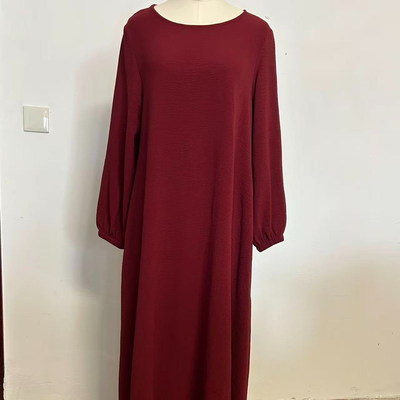 Essential Flow Crepe Maxi Dress with Pockets(MA385)