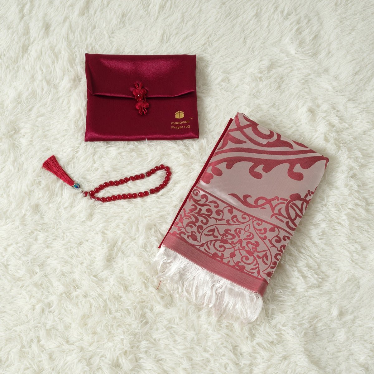 Eco - Friendly elegant Prayer Mat & Tasbeeh sets(MR066) - Mariam's Collection