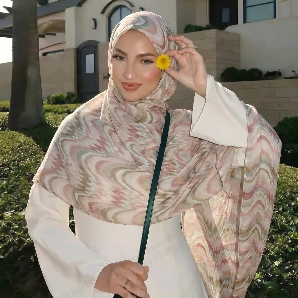 Gradient Wave Print Hijab(MH261)