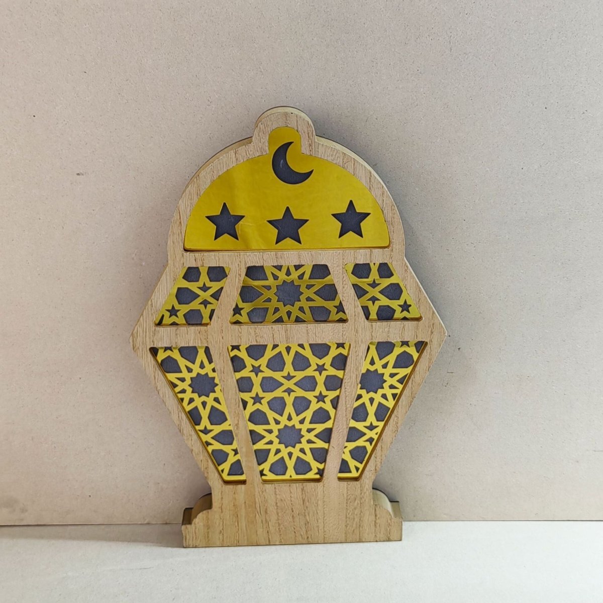 Eid Wooden LED Decorative Desktop Ornaments (MAC395) - Mariam's Collection