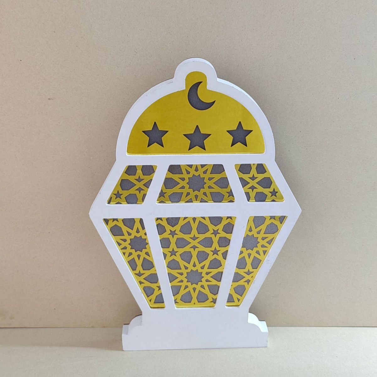 Eid Wooden LED Decorative Desktop Ornaments (MAC395) - Mariam's Collection