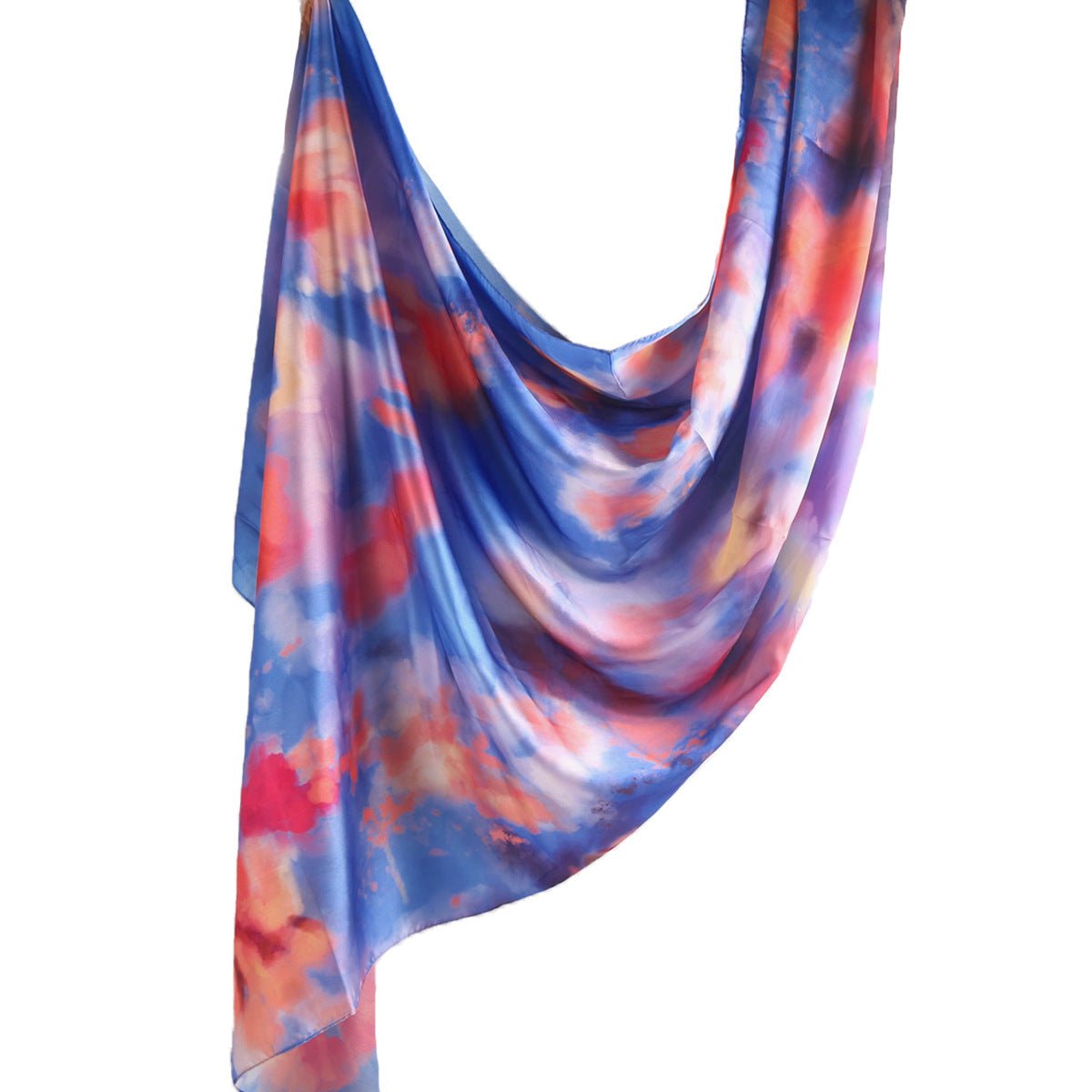 Elegance Satin Marble Print Hijab (MH172) - Mariam's Collection