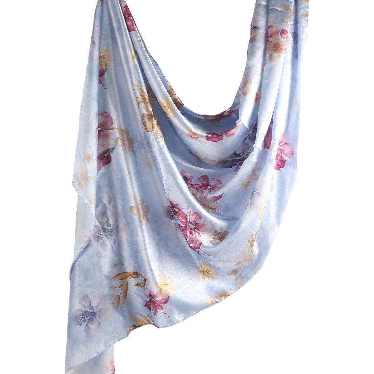 Elegance Satin Marble Print Hijab (MH172) - Mariam's Collection