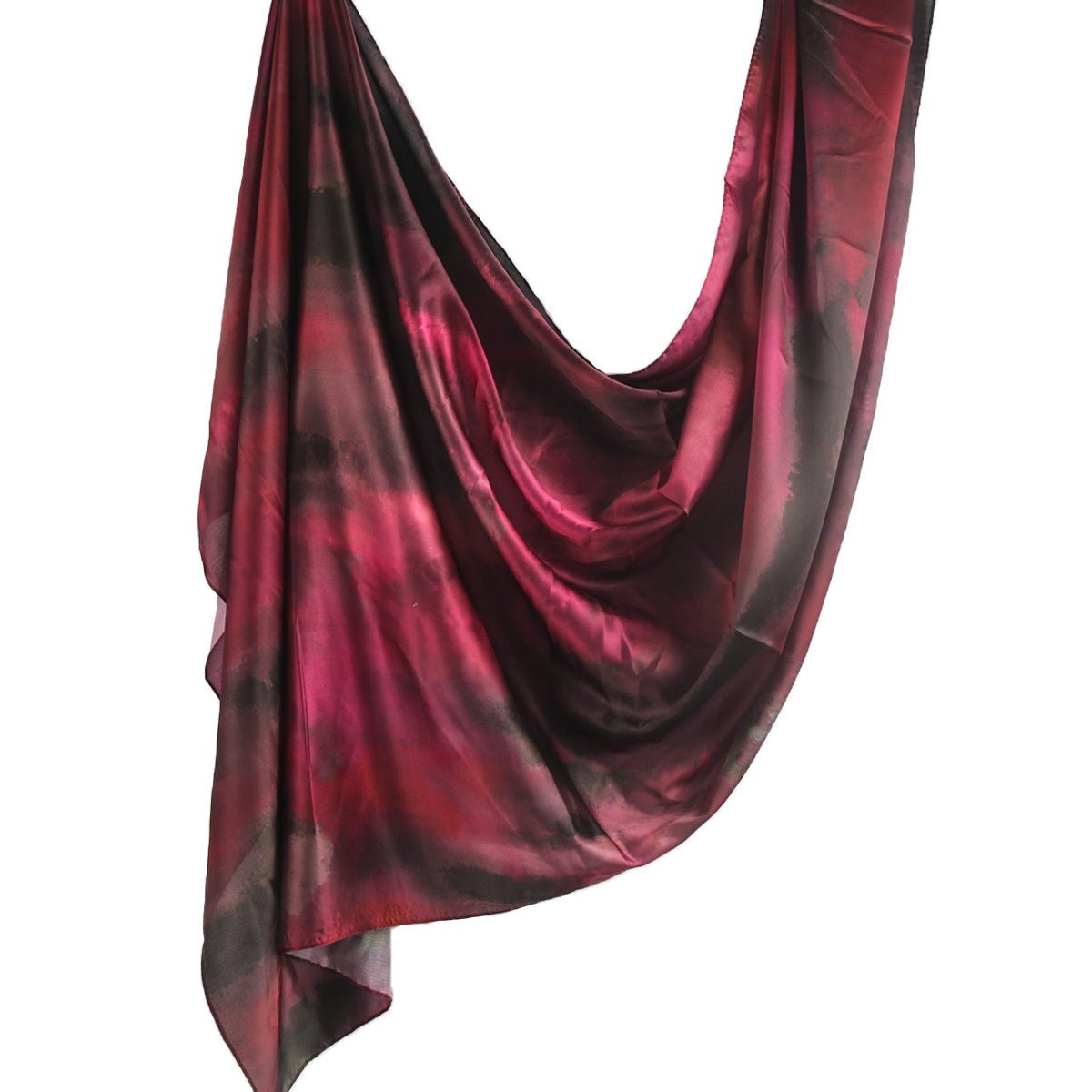 Elegance Satin Marble Print Hijab (MH172) - Mariam's Collection