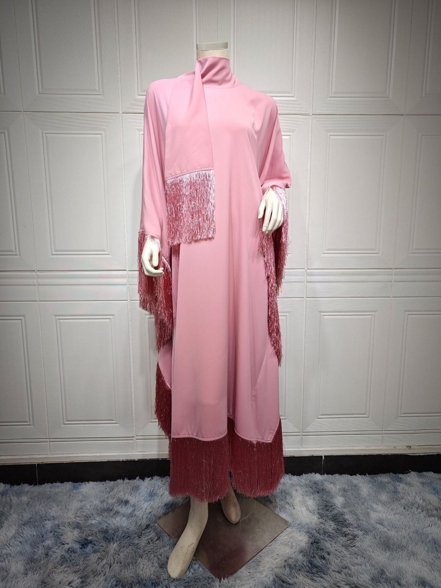 Bat Sleeve Tassel Kaftan