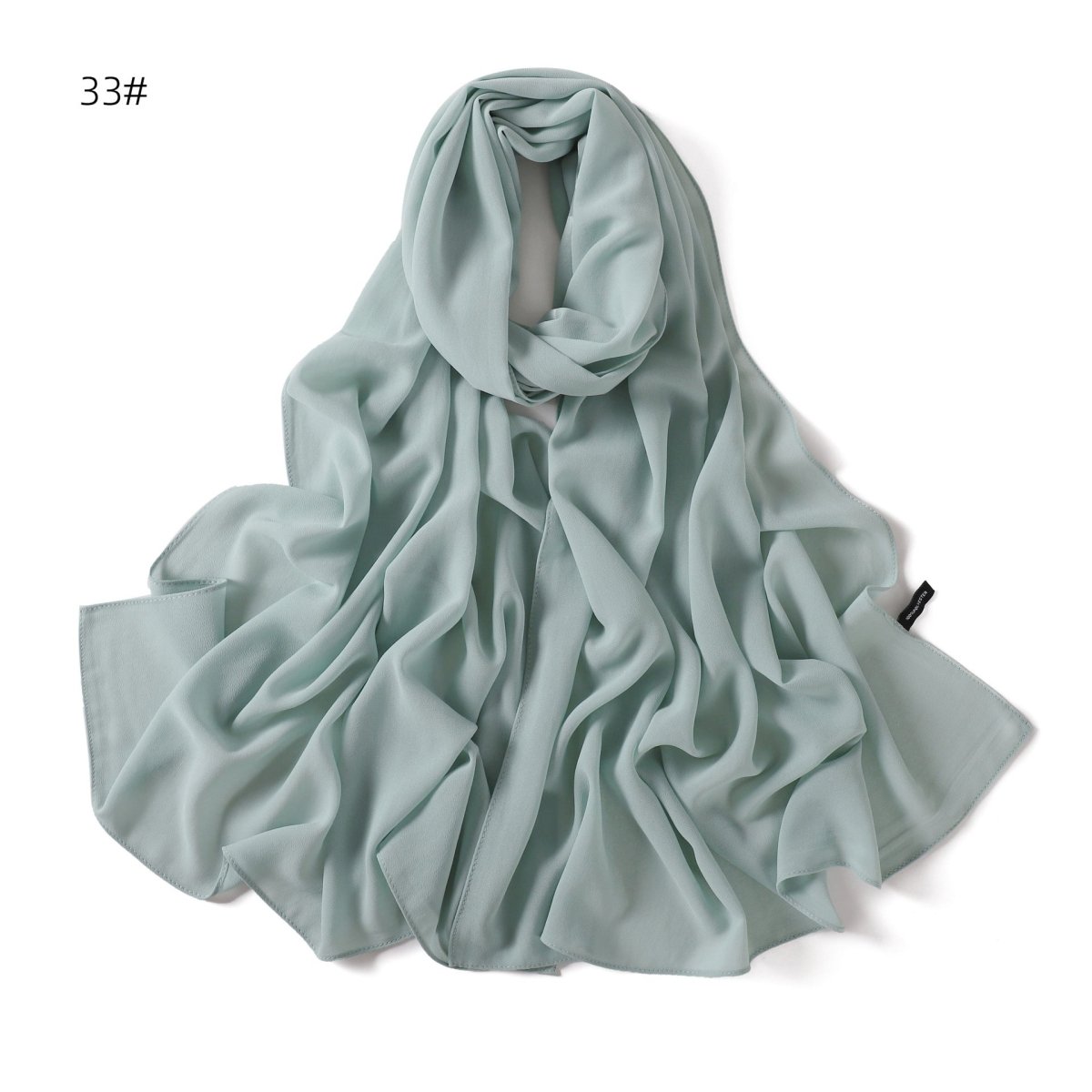 Elegant Chiffon Hijab Scarf - Refined Structure for Modest Wear (MH122) - Mariam's Collection