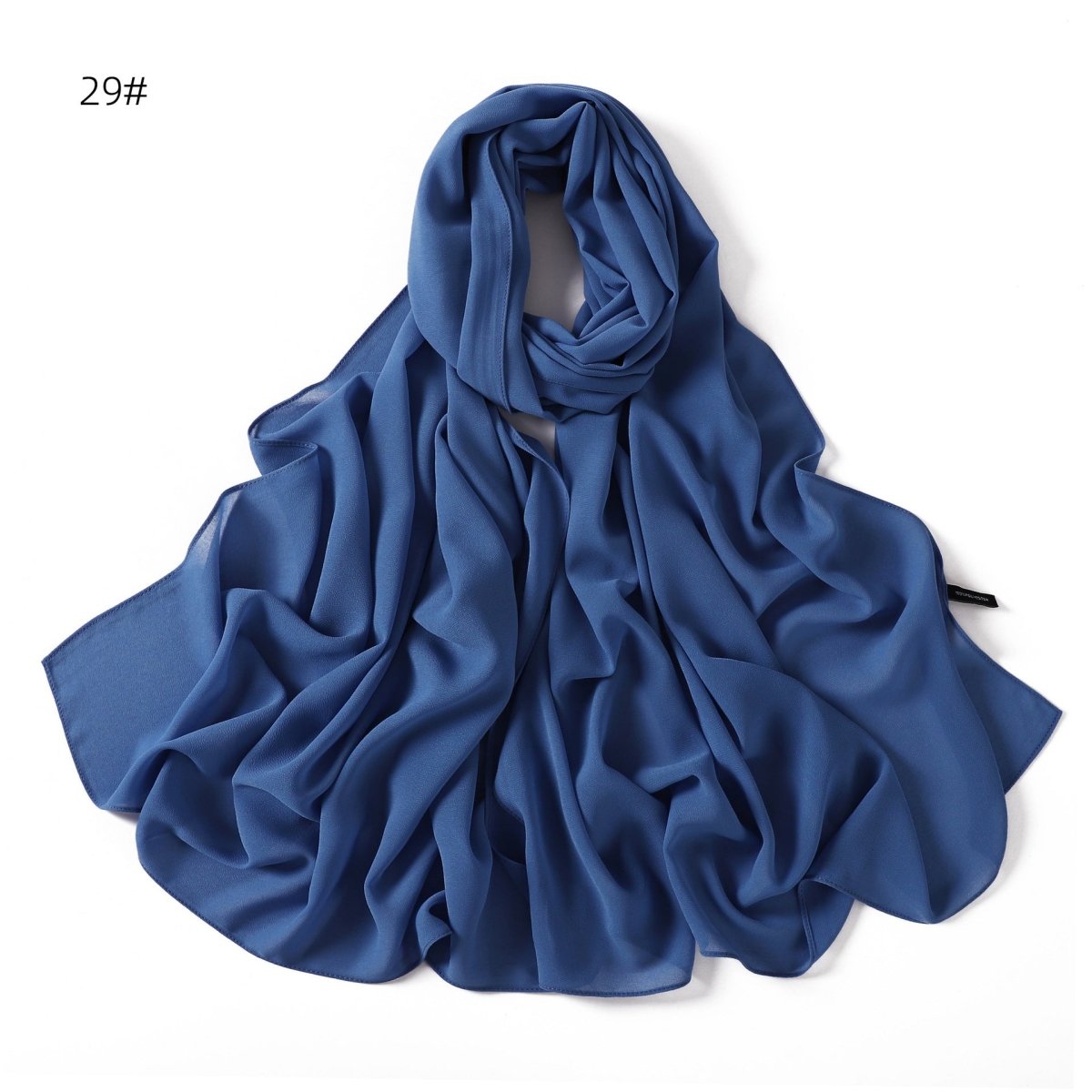 Elegant Chiffon Hijab Scarf - Refined Structure for Modest Wear (MH122) - Mariam's Collection