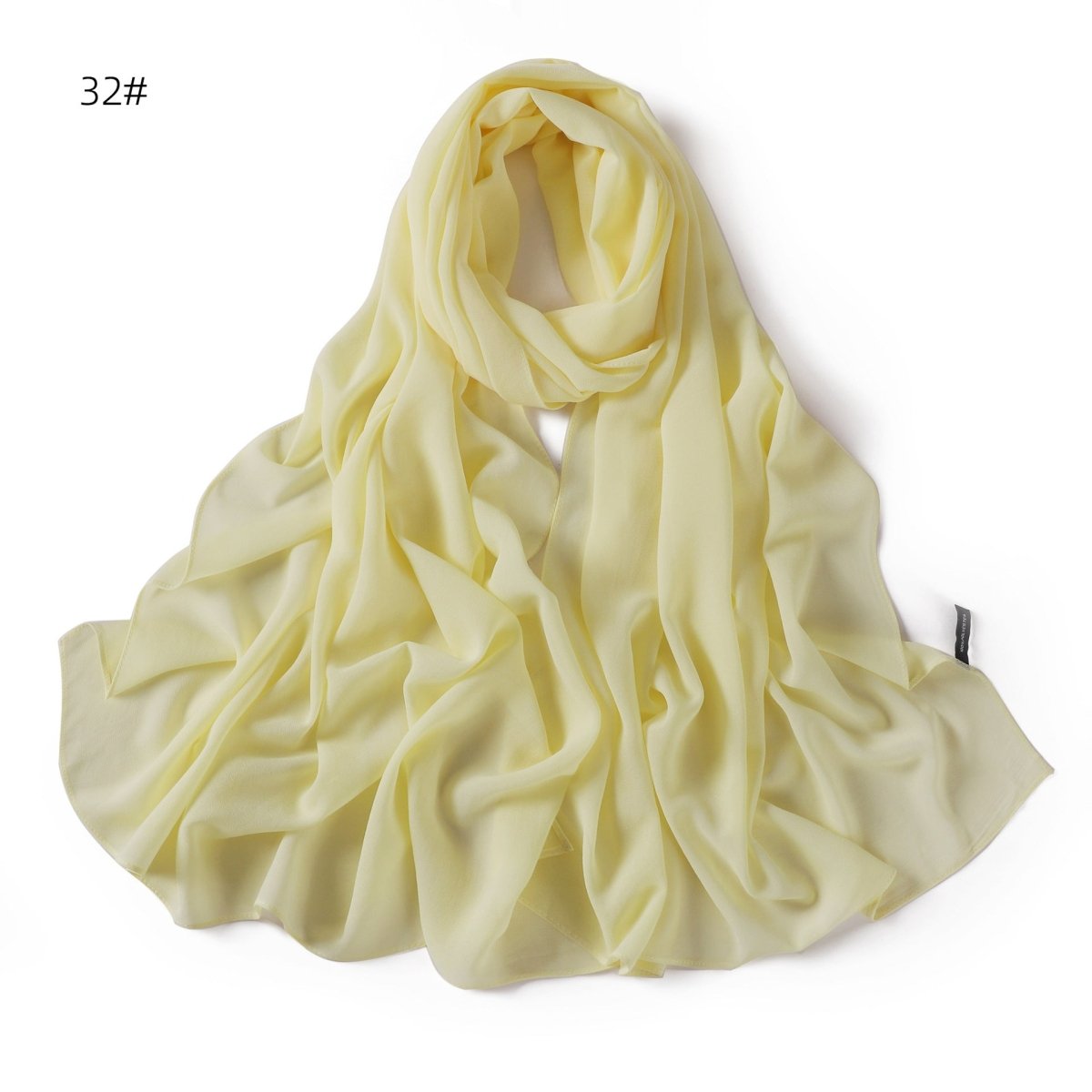 Elegant Chiffon Hijab Scarf - Refined Structure for Modest Wear (MH122) - Mariam's Collection