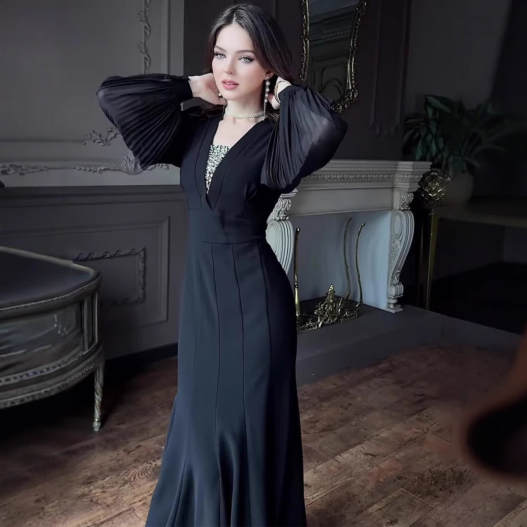 Elegant Empire Waist Formal Dress(MS340) - Mariam's Collection