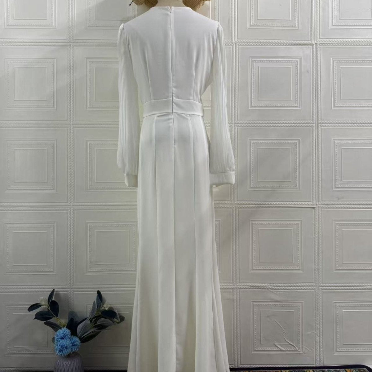 Elegant Empire Waist Formal Dress(MS340) - Mariam's Collection