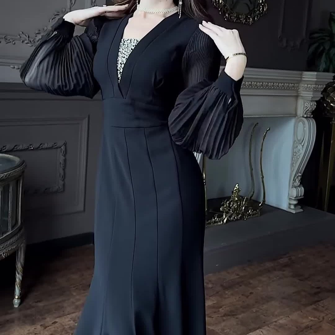 Elegant Empire Waist Formal Dress(MS340) - Mariam's Collection