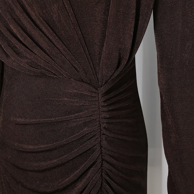 Elegant Long Sleeve Bodycon Gown(MS323) - Mariam's Collection