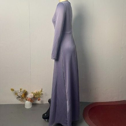 Elegant Long Sleeve Modest Gown(MS297) - Mariam's Collection