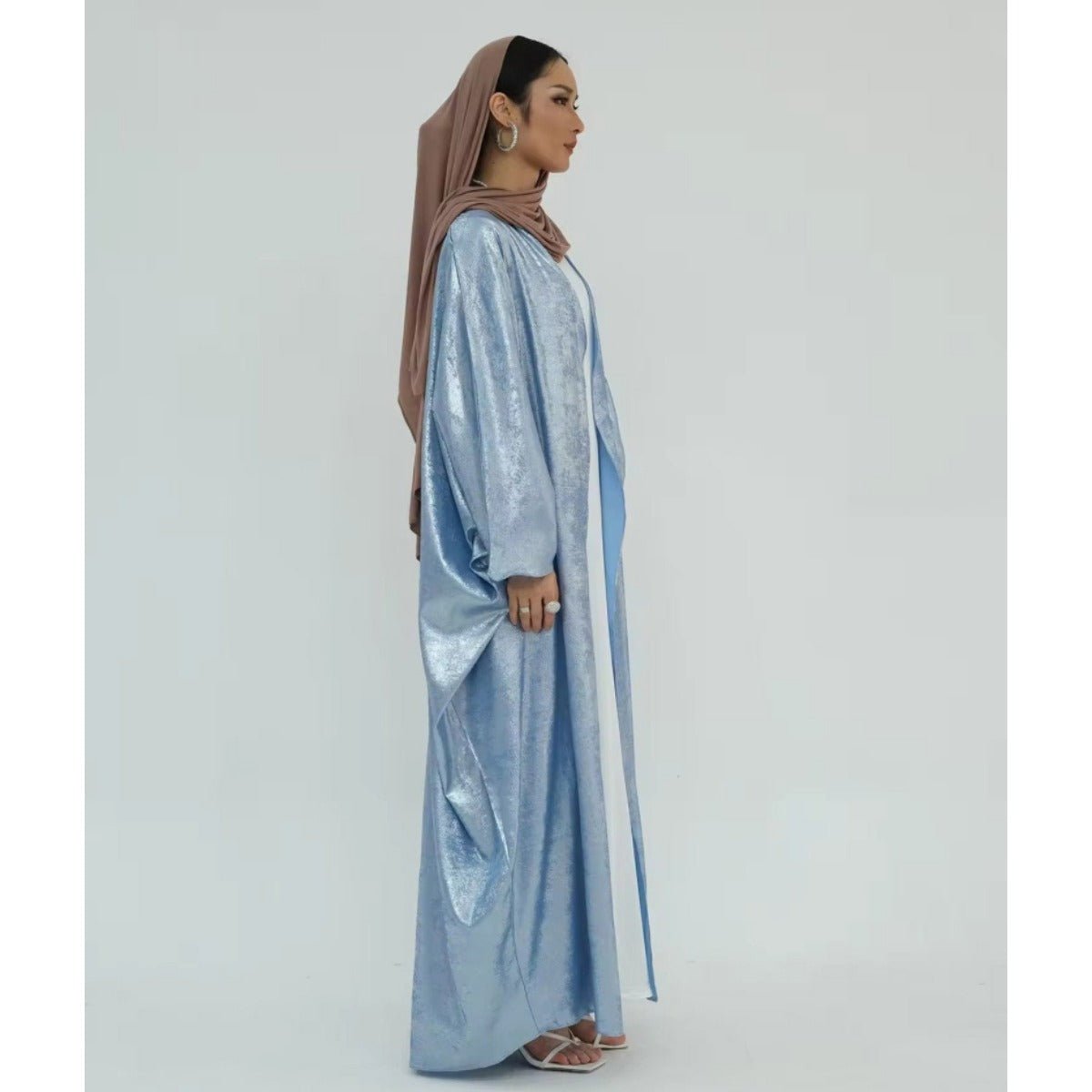 Elegant Modest Luxury Velvet Abaya Collection Robe Dresses. (MOA163) - Mariam's Collection