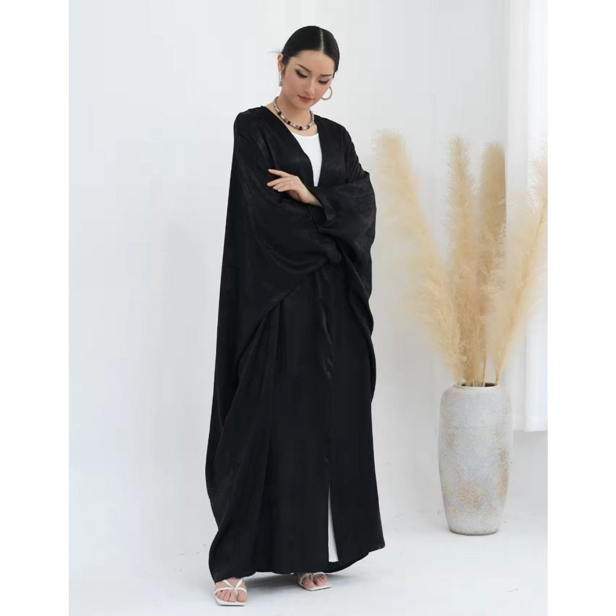 Elegant Modest Luxury Velvet Abaya Collection Robe Dresses. (MOA163) - Mariam's Collection