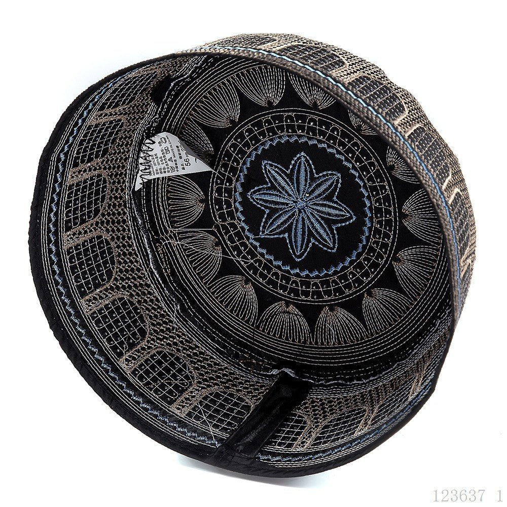 Embroidered Kufi Prayer Cap(MR088) - Mariam's Collection