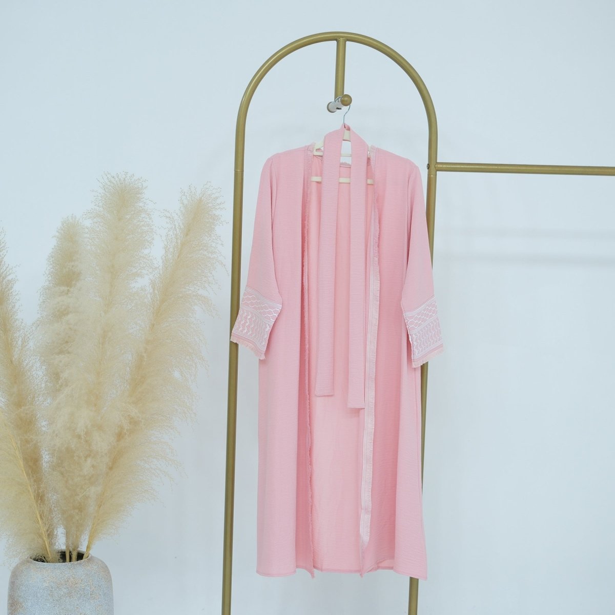 pink keffiyeh dress Desert Threads- The Keffiyeh Dress KOURIS