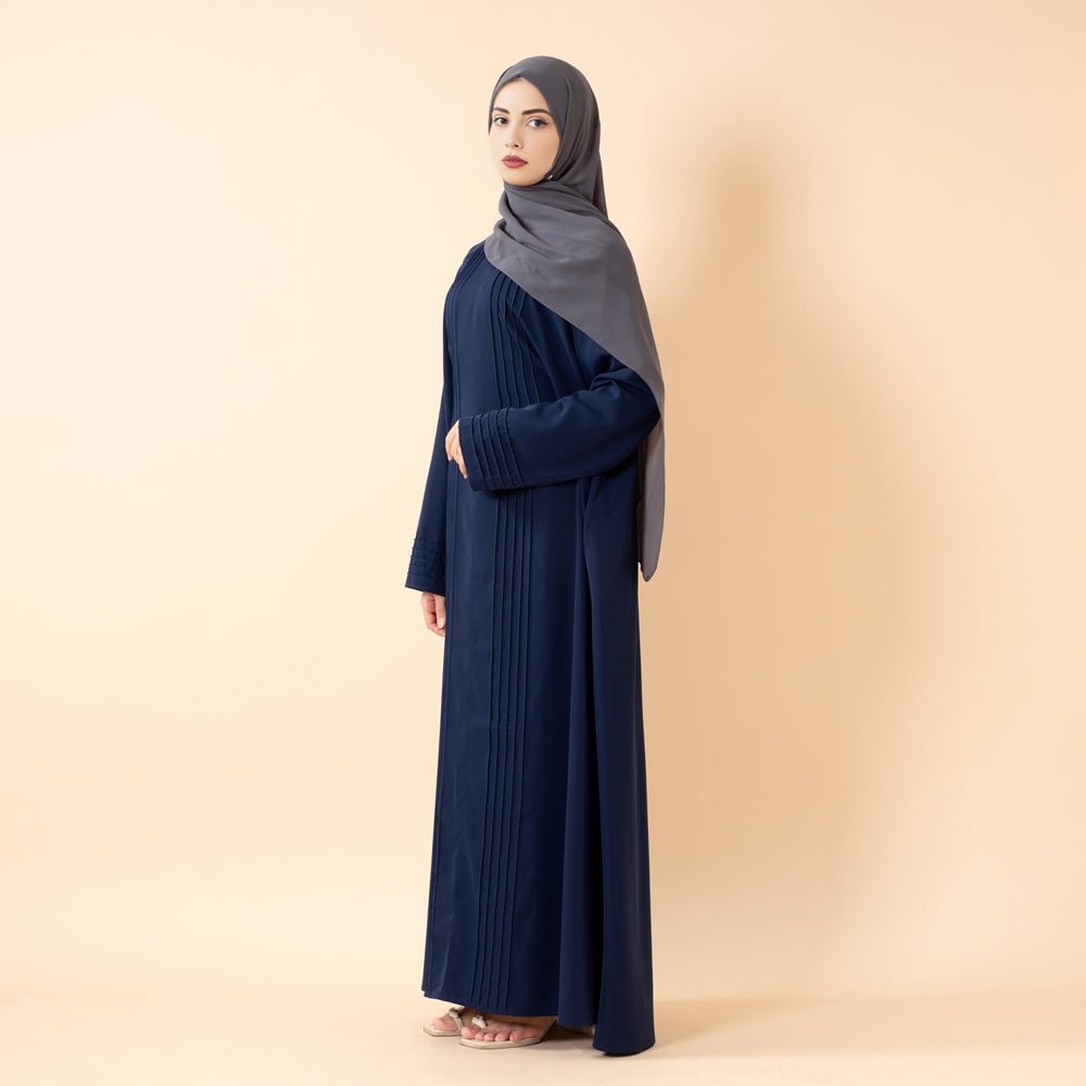 Essence Pleated Abaya – Sandstone Beige(MA254) - Mariam's Collection