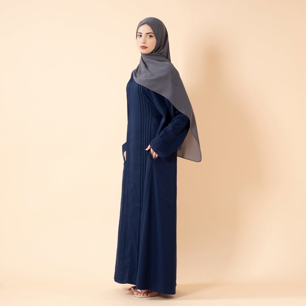 Essence Pleated Abaya – Sandstone Beige(MA254) - Mariam's Collection