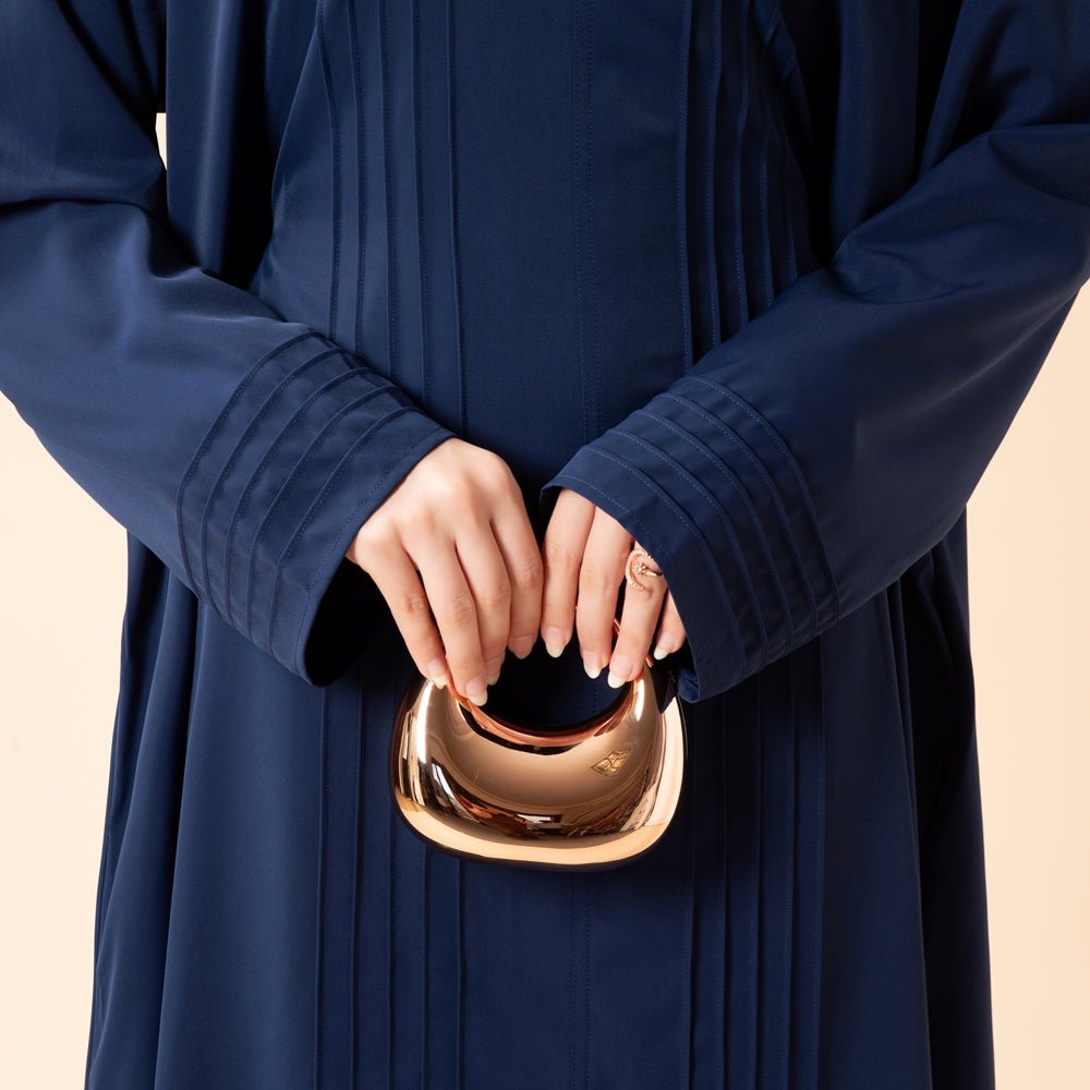 Essence Pleated Abaya – Sandstone Beige(MA254) - Mariam's Collection